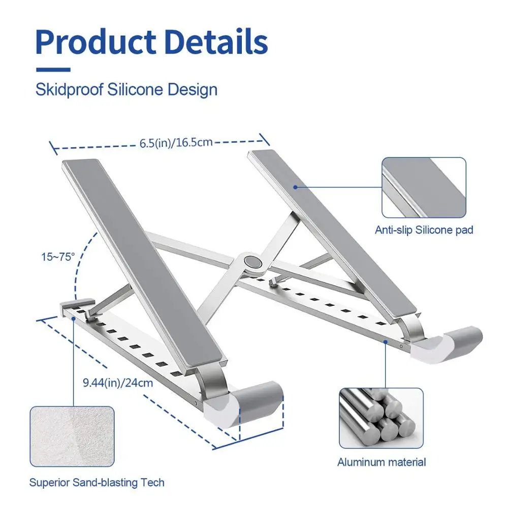 Портативная Складная охлаждающая стойка для ноутбука настольный планшет