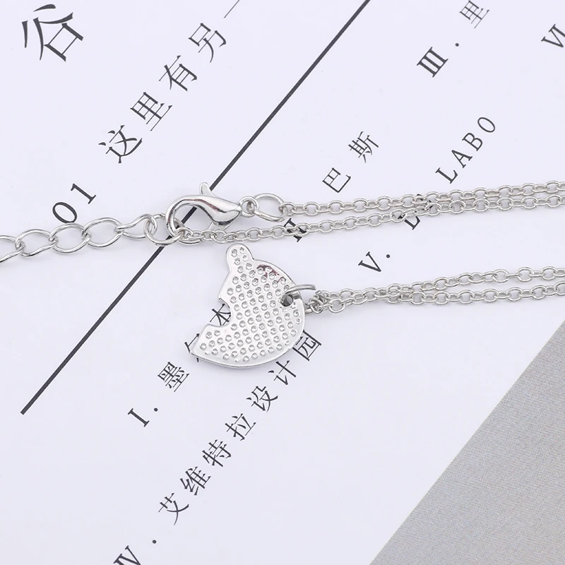 3 шт./компл. ожерелье с сердцем из персика надписью Best Friends Forever|Ожерелья подвеской|