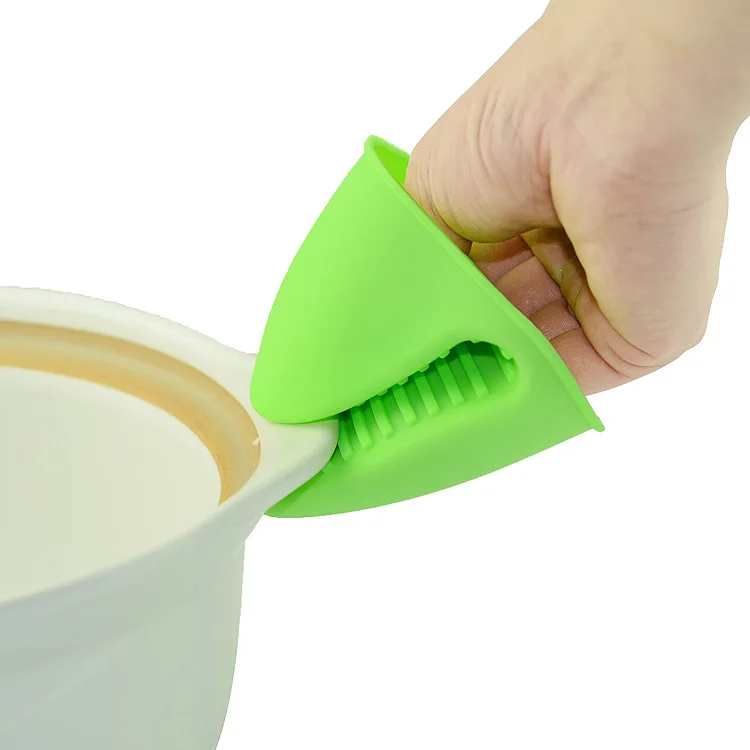 

Silicone Kitchen Organizer Insulated Heat Pot Clips Microwave Oven Gloves Hot Plate Clip 1 PCS Anti-scald Thicken