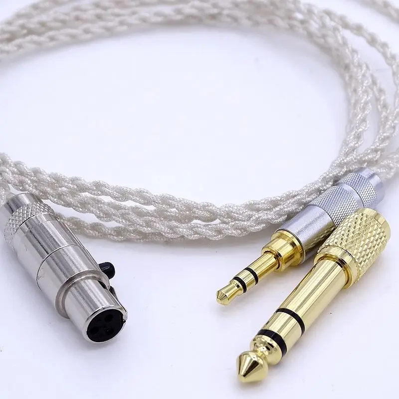 Кабель для наушников AKG K272 K242 K702 Q701 1 2 м с мягким OCC посеребренным покрытием|headphone
