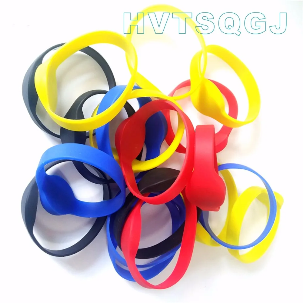 

500pcs Waterproof High quality 13.56mhz Silicone 215 chip nfc wristbands