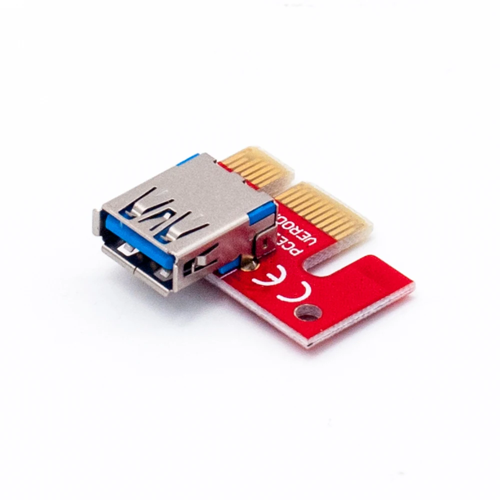 Адаптер PCI E Express 60 см 1 16x USB 3 0 кабель SATA питания PCIE riser 007 для майнинга биткоинов BTC