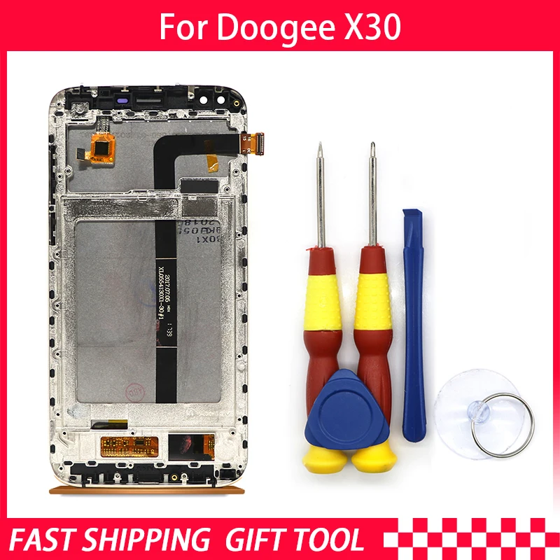 Новый Оригинальный сенсорный ЖК экран для DOOGEE X30 с рамкой дигитайзер в сборе