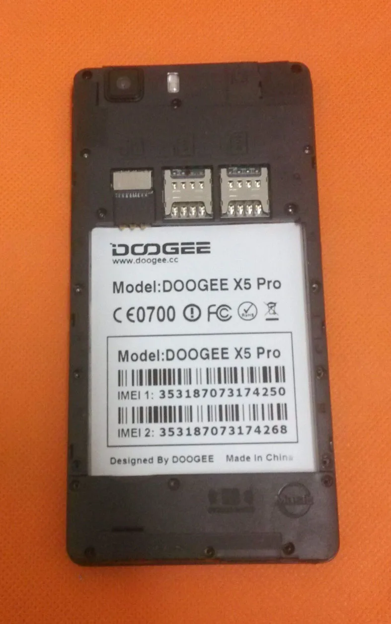 Оригинальная фронтальная камера 5.0MP модуль для Doogee X5 Pro 5 &quotHD1280x720 4G LTE MTK6735