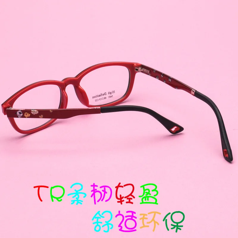 Здоровая двухцветная оправа для очков Tr90 подростков близорукие очки детей |