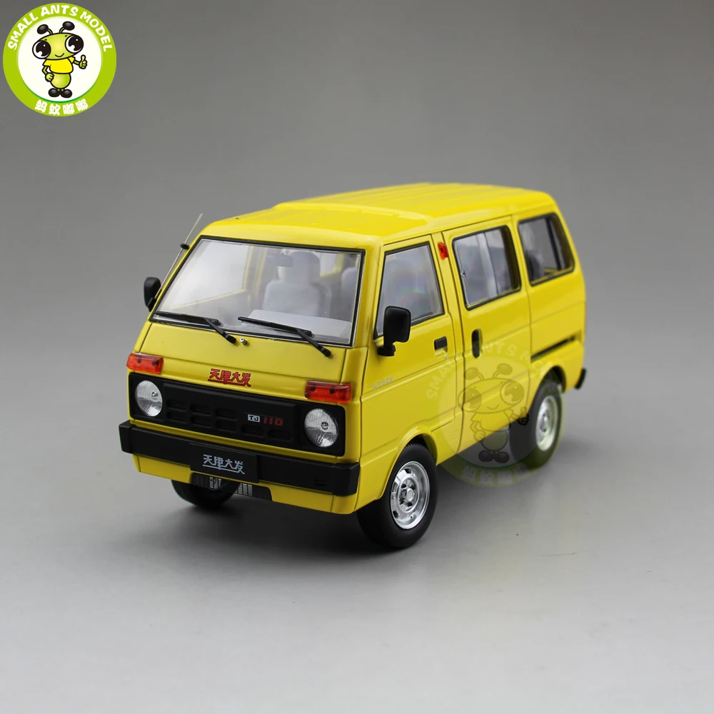 1/18 DAIHATSU Китай Тяньцзинь хуали TJ110 литой автомобиль фургон Модель Игрушка Подарочная коллекция желтый