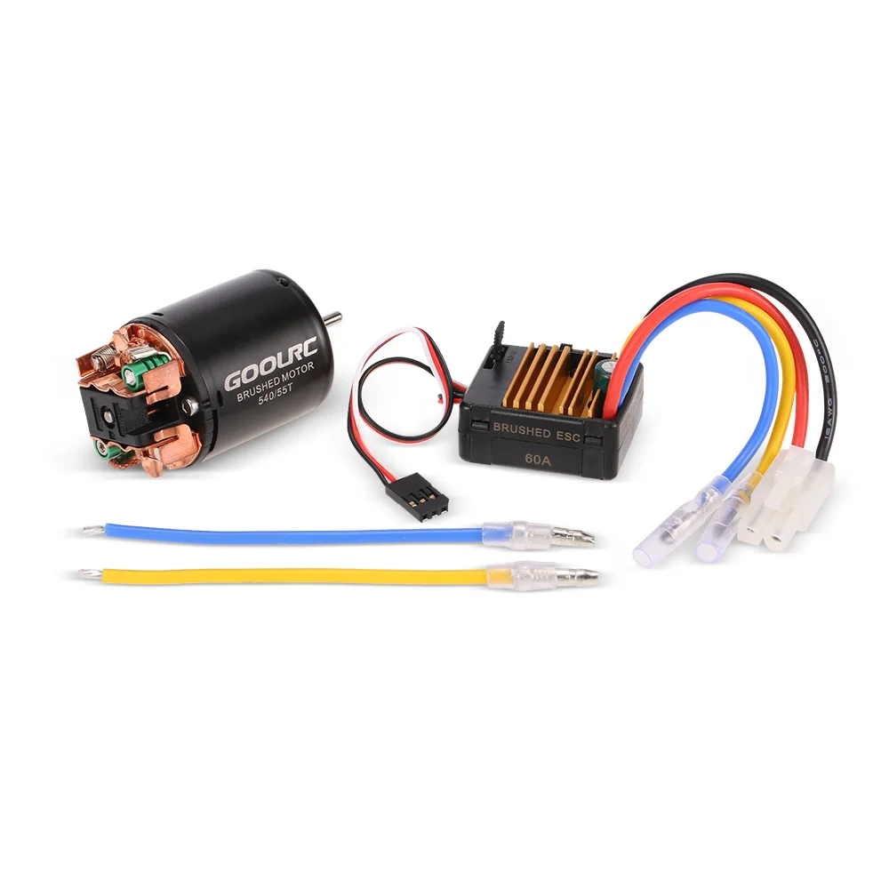 GoolRC 540 55T матовый двигатель с 60A комбинированная система электронного зажигания