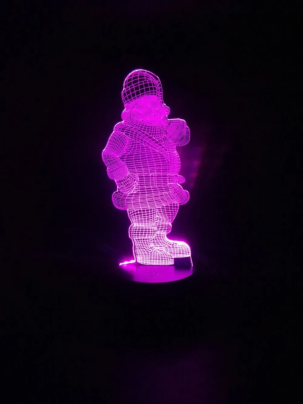 Новинка Рождественская декоративная лампа 3D LED ночник светильник USB настольная