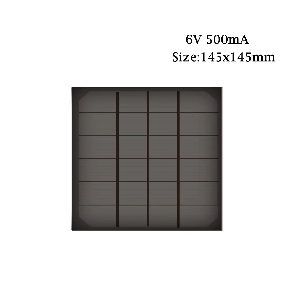 6V Панели солнечные 100mA 167mA 183mA 333mA 5000mA 583mA 750mA 1000mA 1670mA мини элемент для солнечной батареи для мобильного телефона Зарядное устройство Портативный