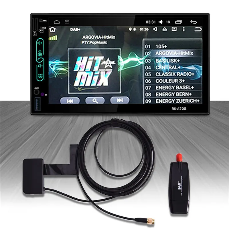 Универсальная Удлиняющая антенна DAB + с приемником адаптером USB для