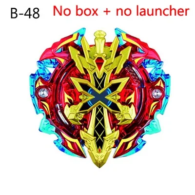 B48 no launcher Топ пусковые установки Beyblade Burst Toys B-135 B-129 B-134 bables бейблэйд burst Metal пусковой установкой, Божественный волчок Топы игрушка бейблэйд - Цвет: B48 no launcher