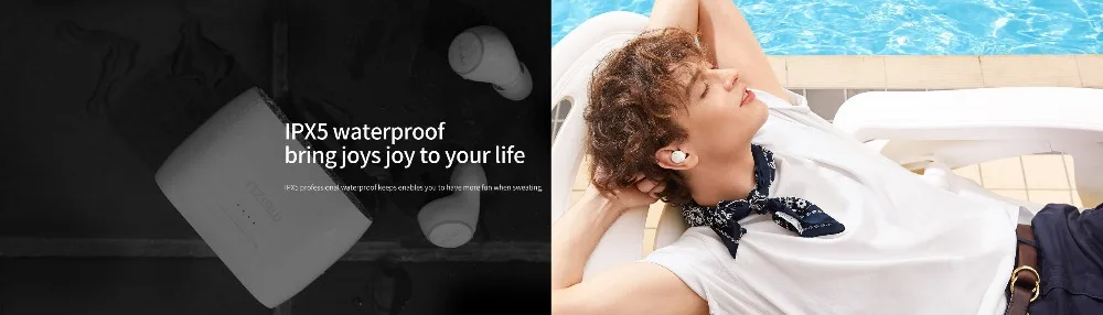 Глобальная версия Meizu POP 2 POP2 TW50S двойные настоящие беспроводные наушники Bluetooth 5,0 водонепроницаемые наушники-вкладыши Беспроводная зарядная док-станция