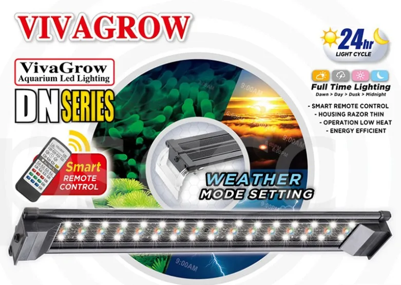 ODYSSEA VIVAGROW DN50 DN60 DN90 дневная лампа RGB для аквариума водонепроницаемая осветительная