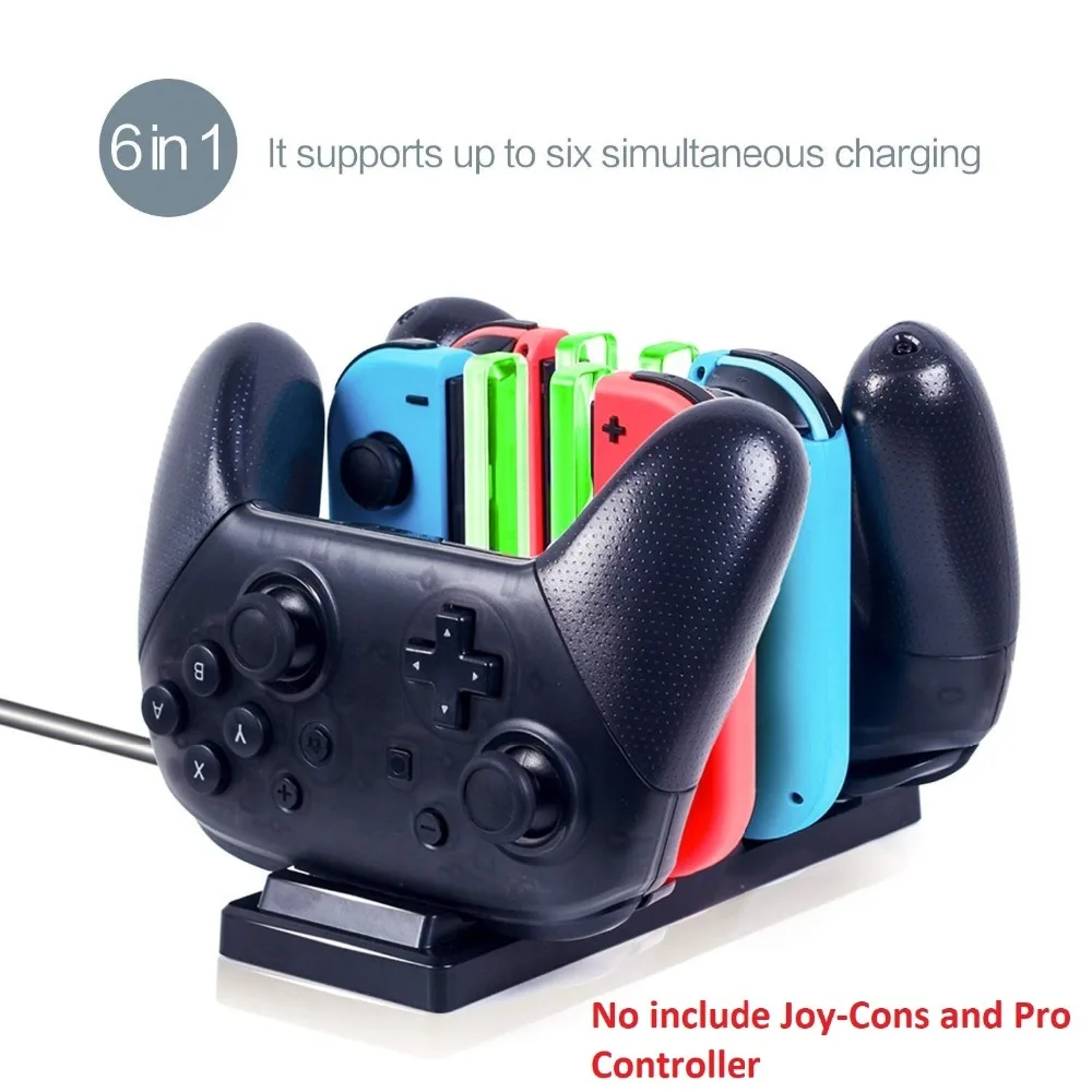 YUJUSER For NAND Switch NS Joy Cons и Pro контроллер Зарядное устройство Док станция для зарядки usb