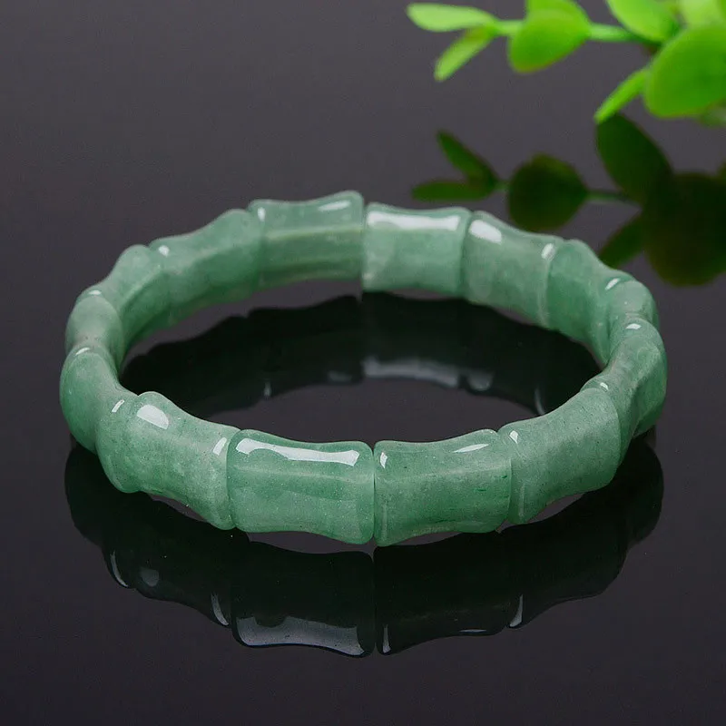Grade A stone Natural donglingyu Bracelets one piece Carved Green Mens jewelry Womens Jewelry. | Дом и сад