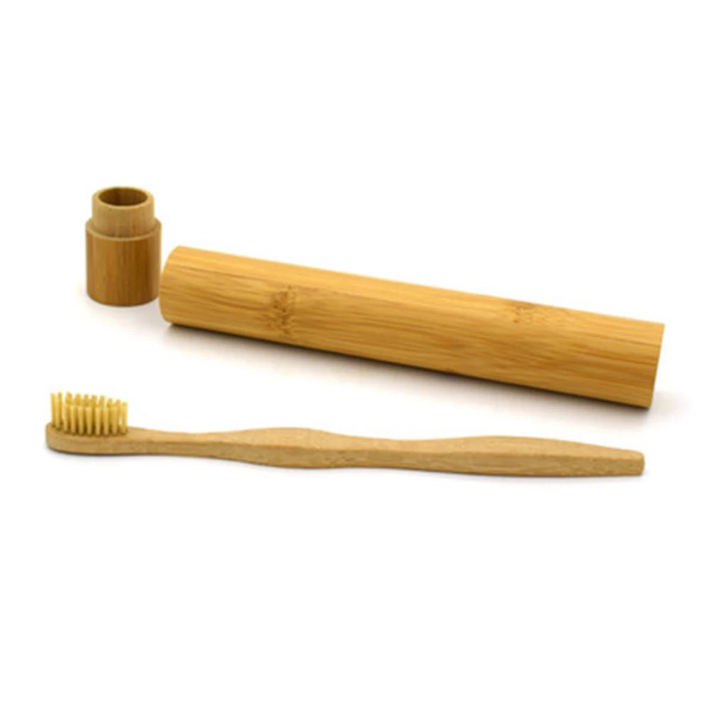 

Natural Bamboo Tube Charcoal Toothbrush Combo Natural Fiber Ultra Soft Antibacterial Bamboo Charcoal Brush for Oral Care