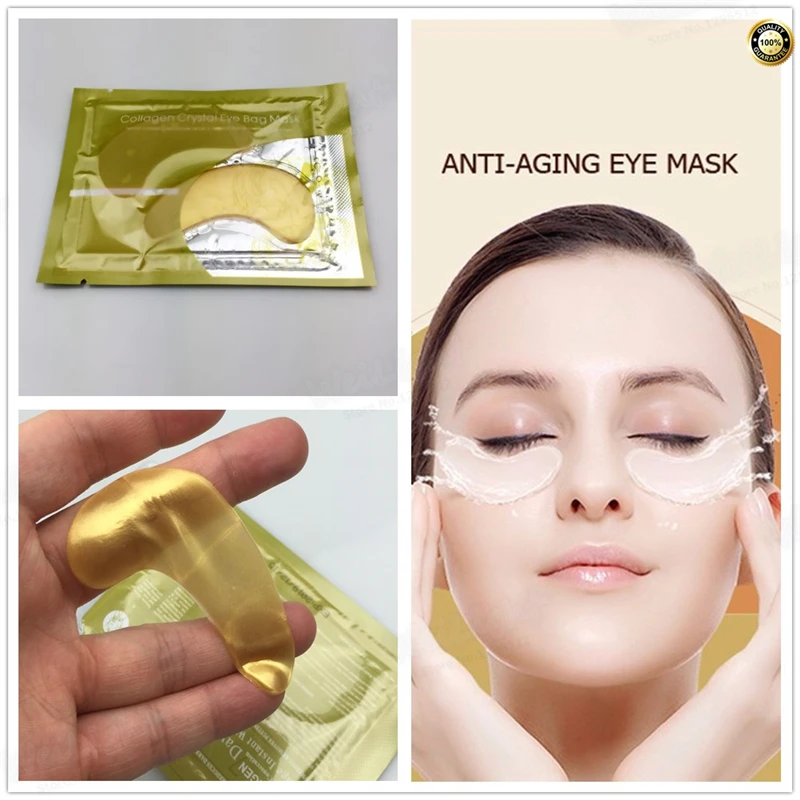 Маска для глаз с медовым коллагеном и золотыми кристаллами 2 шт./УП. лидер продаж