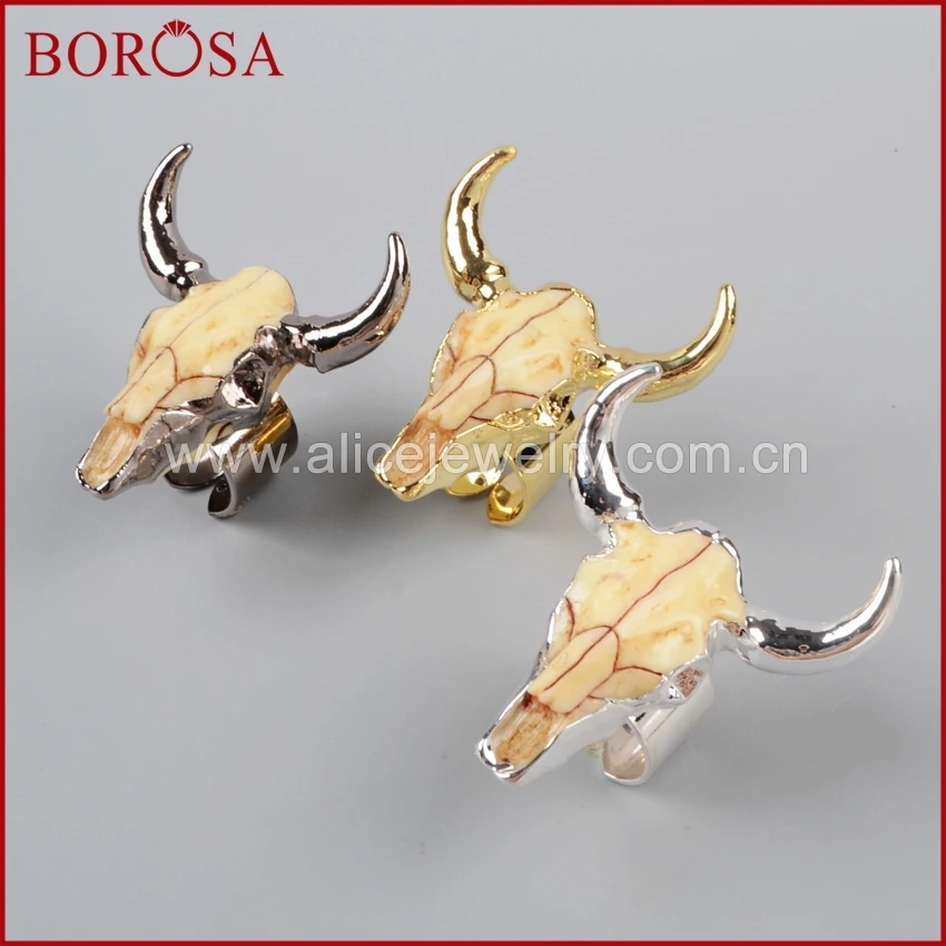 Кольцо BOROSA Longhorn из смолы с роговым кольцом для крупного рогатого скота