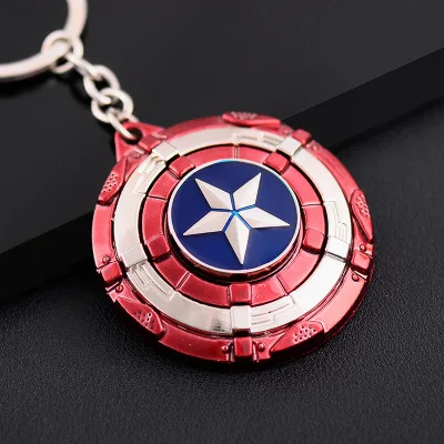 Металлический фильм Marvel брелок с Железным человеком Капитан Америка по мотивам