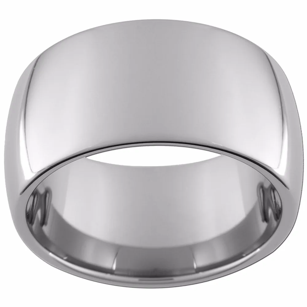 

12mm Tungsten Carbide Dome Ring (full and half sizes 5-15)