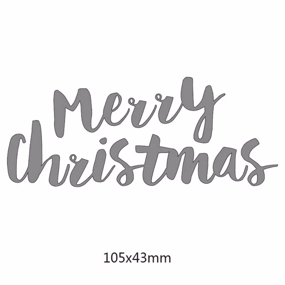 Пресс-формы с надписью &quotmerry christmas&quot металлические трафареты для сделай сам