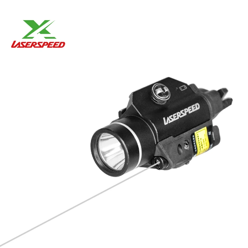 Прямая LASERSPEED LS-CL2-IR ИК луч лазерный прицел и тактический флэш-светильник комбо для пистолета со стробоскопическим светильник - Цвет: Infrared laser