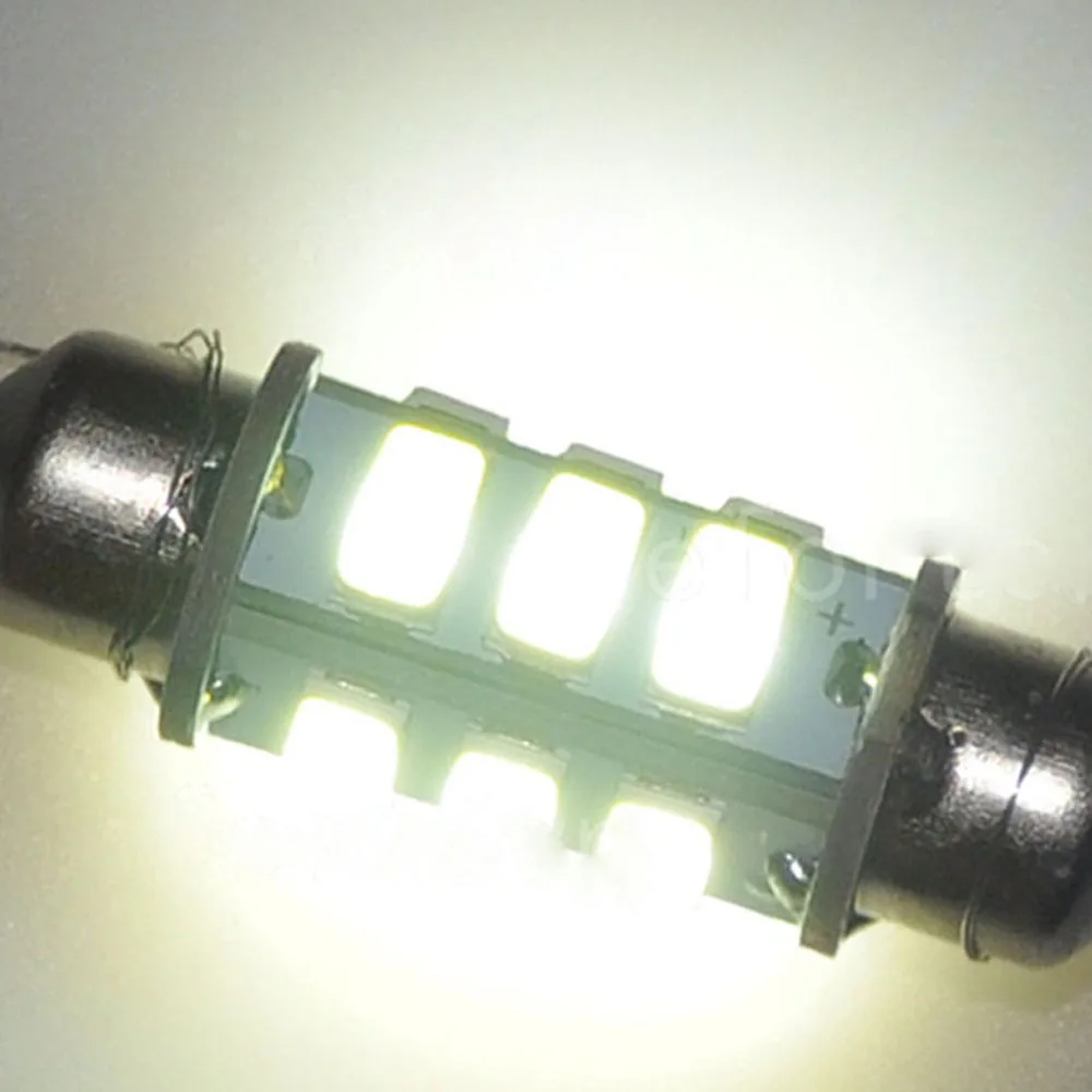 1 шт. купол гирлянды 32 мм 36 39 42 44 8 12 20 24SMD 5630 белая лампа для чтения номерного знака
