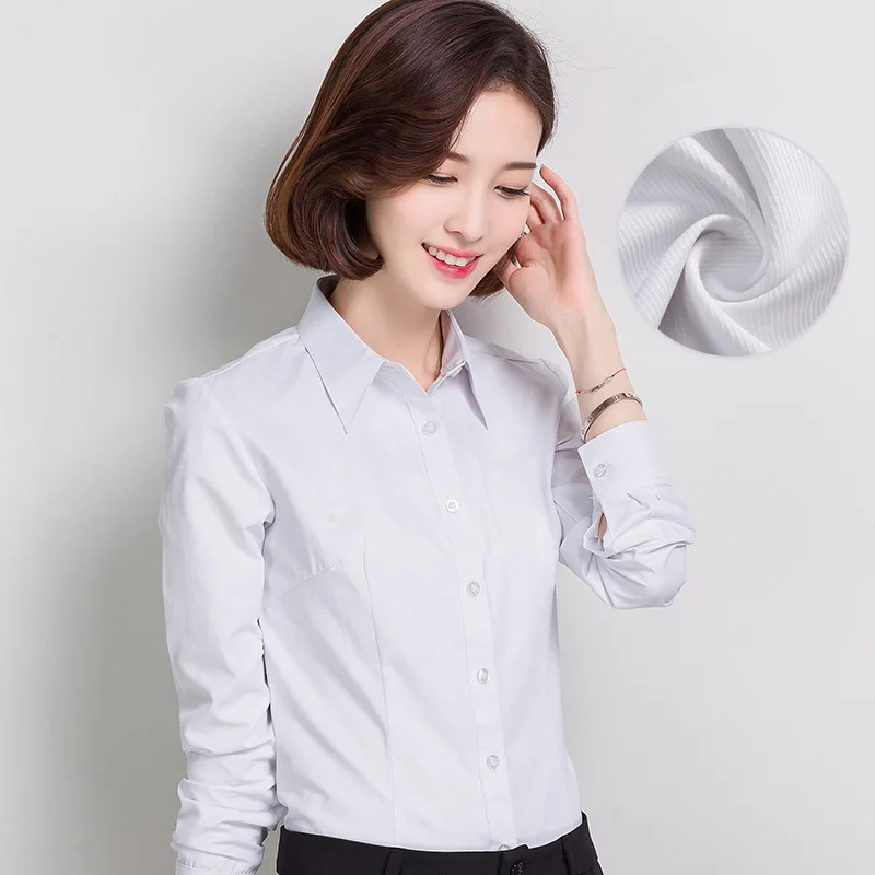 BIBOYAMALL для женщин блузки малышек 2017 повседневное элегантный OL хлопковая блузка