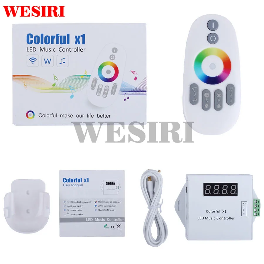 СВЕТОДИОДНЫЙ цифровой музыкальный контроллер WESIRI Colorful x1 DC5 12V WS2811/WS2812B с
