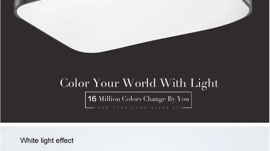 Современный дистанционный RGB светодиодный потолочный светильник с цветным и диммером, умный светодиодный потолочный светильник для гостиной и спальни
