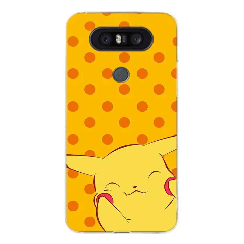 Pikachue с героями Монстры покемона пары Мягкий силиконовый чехол из ТПУ для LG G6 V30 G4 G5