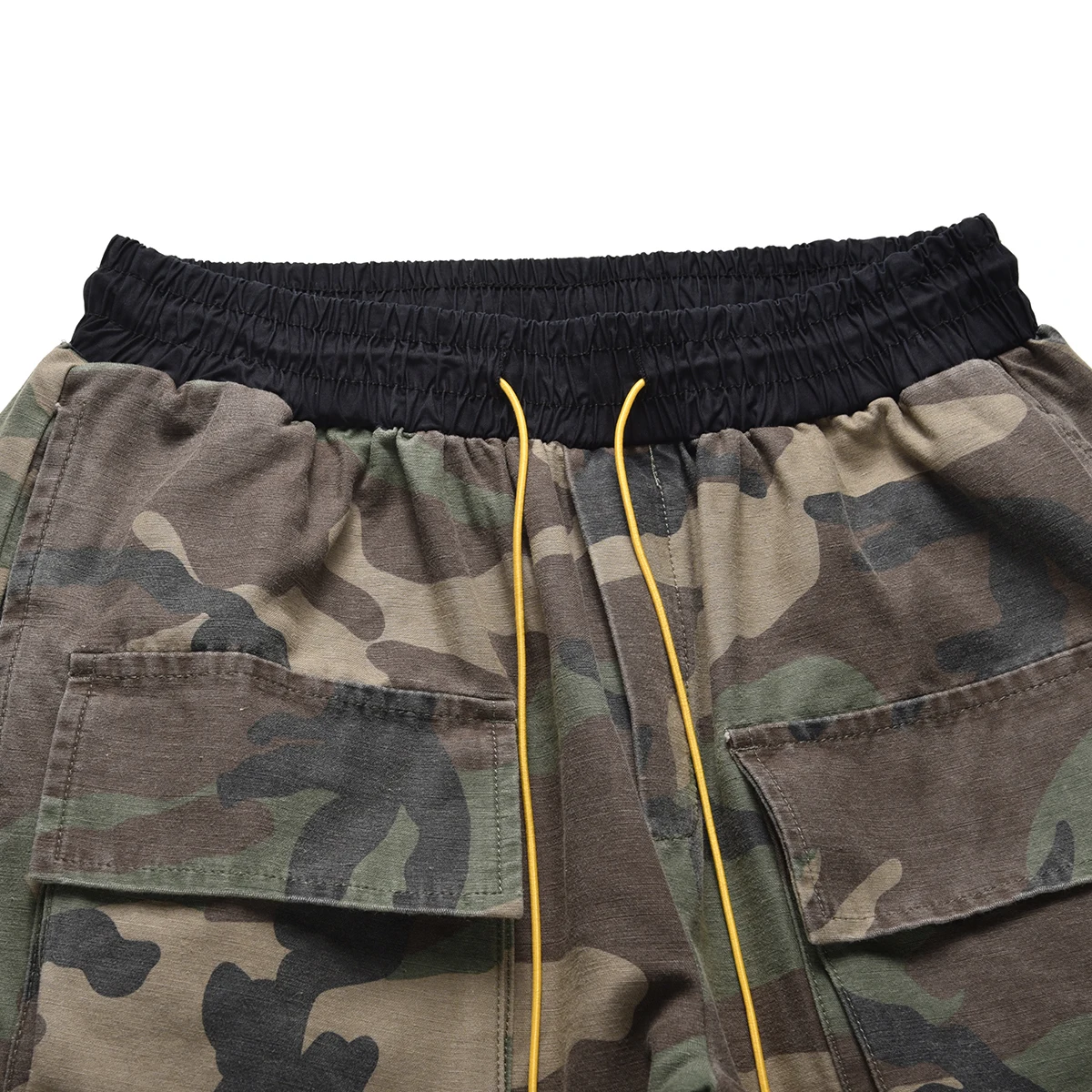 Camouflage Cargo Pants Men Vintage Multi-pocket Bottom Button Men's Trousers Streetwear All-match Military Pants