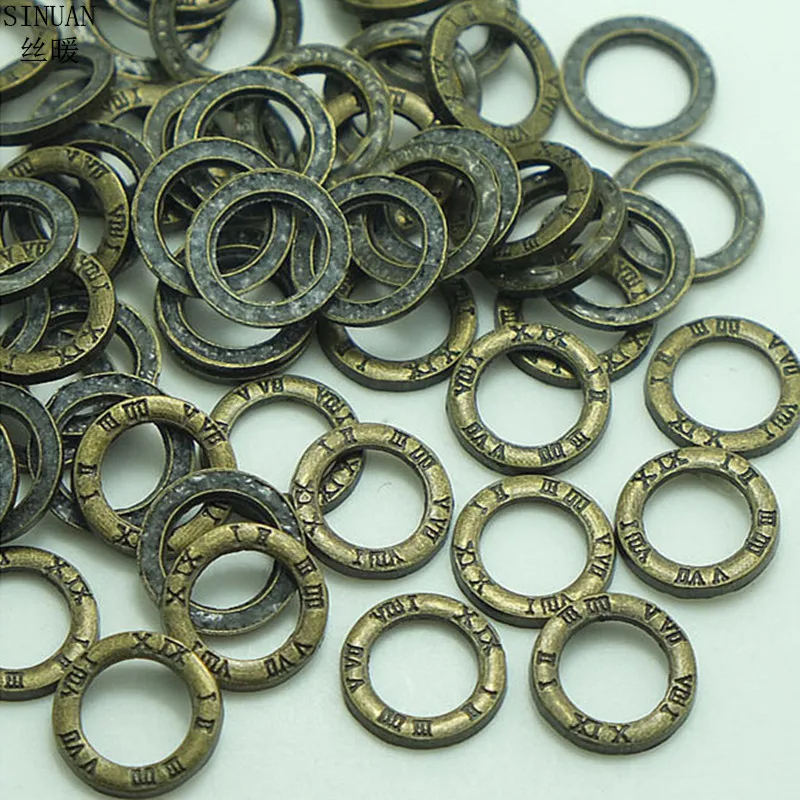 

Antique Rivets Hotifx Stud Round Ring Spike Studs 14Mm Plating Zinc Alloy Clothing Rivets Close-End Studs Decorations SINUAN