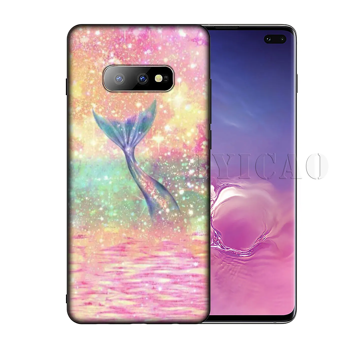 IYICAO Mermaid Tail Scale Soft Silicone Phone Case for Samsung Galaxy S20 Ultra S10 Lite S9 S8 Plus S6 S7 Edge S10e Cover |