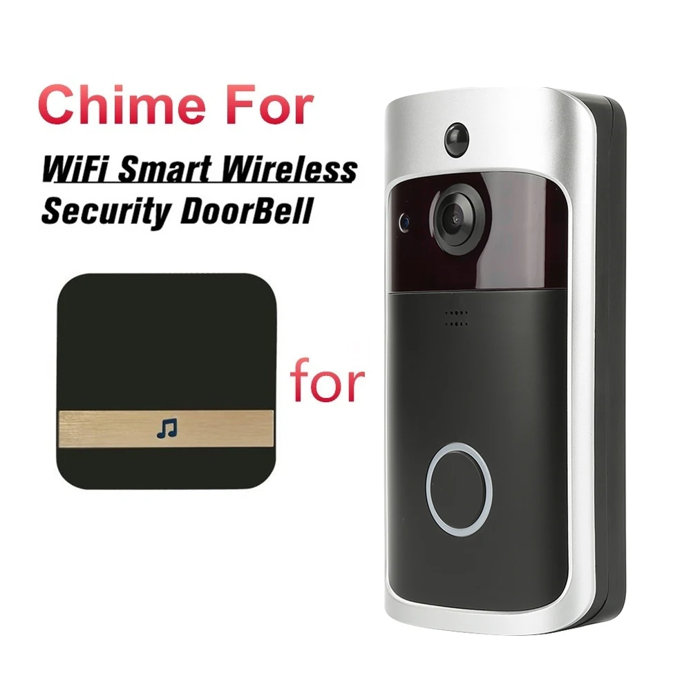 EU Plug V5 wifi дверной звонок умный IP видео домофон видео дверной звонок камера для квартиры ИК сигнализация беспроводная камера безопасности - Цвет: EU Plug