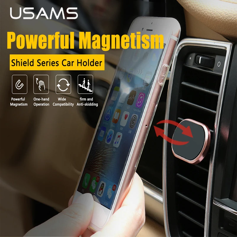 USAMS Magnetique Поддержки de Телефон Де Voiture Aimant Мобильный Поддержка налить Air vent mount