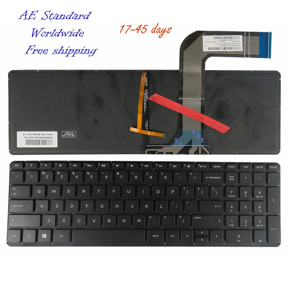 Клавиатура для ноутбука HP Pavilion 17 F000 f115dx 15 P000 K000 V000 Q000 p043cl p043nr p044nr черная новая