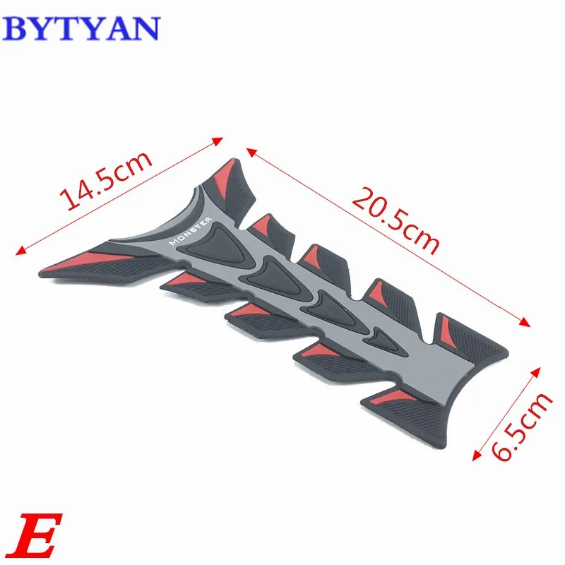 BYTYAN Мотоцикл 3D резиновый коврик масляный газовый топливный бак Защитная крышка