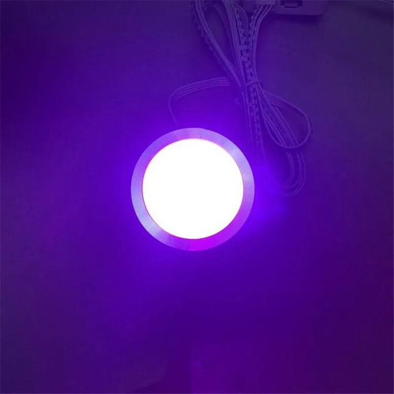 8 RGB изменение цвета LED под шкафом шайба лампы Комплект RF дистанционного