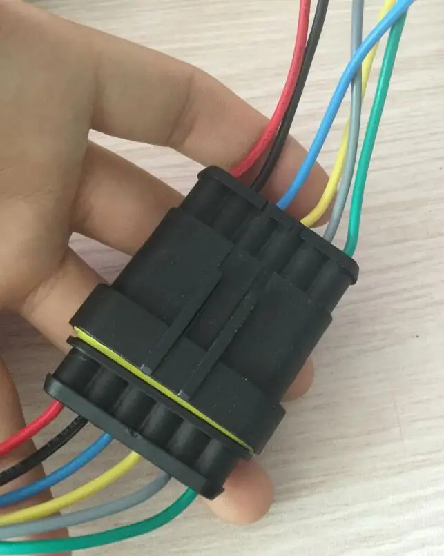 Авто 6 Pin Way Мужской и женский Водонепроницаемый Электрический разъем с кабелем|plug