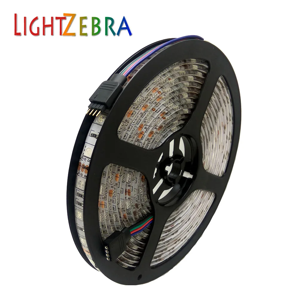 LIGHTZEBRA SMD 5050 RGB светодиодный ленты 500 см 300 s водонепроницаемый IP65 DC12V теплый белый