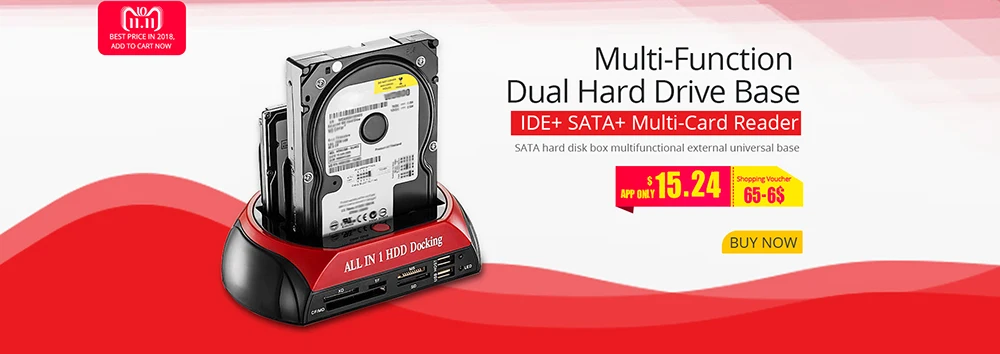 TISHRIC 3,5 дюймов HDD внешний корпус коробка HD SSD DVD привод жесткий диск 2 ТБ Sata IDE к USB 2,0 адаптер Eu power Алюминиевый Чехол