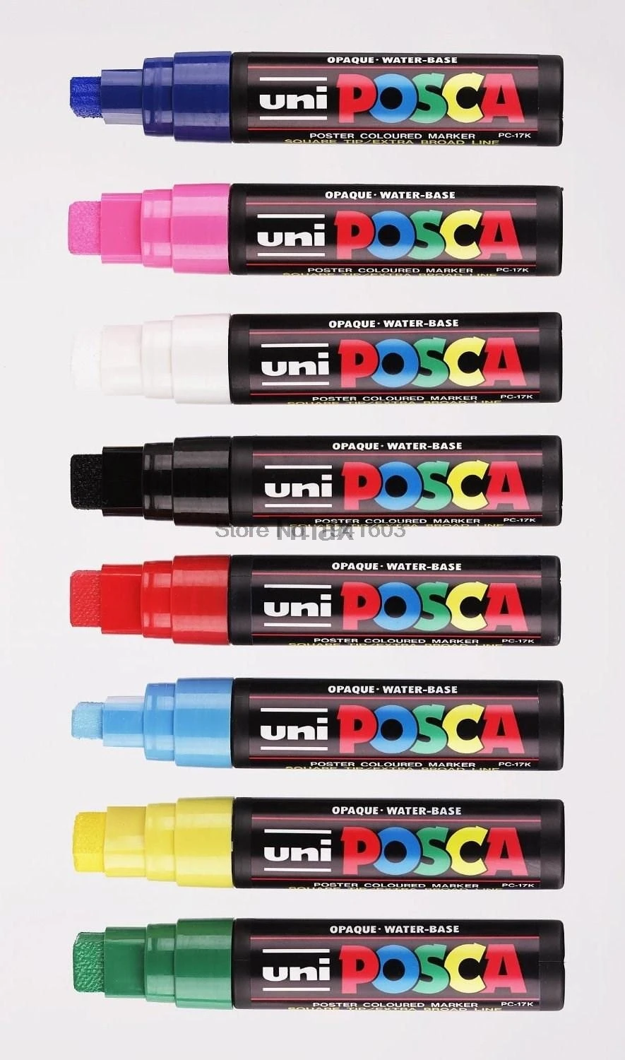 8 цветов Набор Mitsubishi Uni Posca PC-17K маркер для краски ручка-Экстра Широкий Tip-15mm Маркер ручки Офисные и Школьные принадлежности