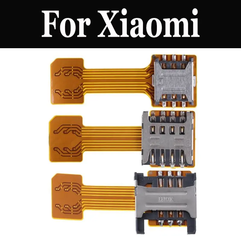 

Двойной адаптер для двух SIM-карт Micro SD для Xiaomi Mi 4S 5 5c 5S Plus 5X 6 6X 8 8 Lite Pro SE A1 A2 A2 Lite Mix 2 2 2S Note 2 3