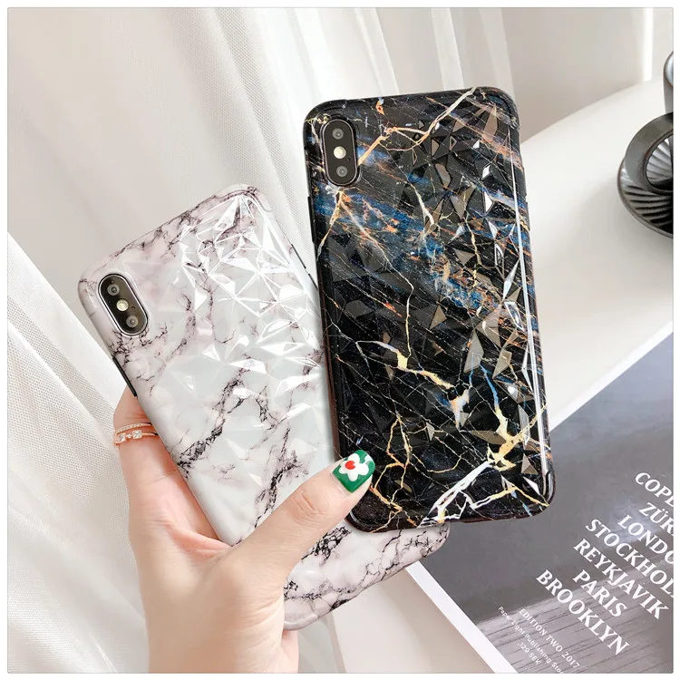 Gimfun хит продаж мраморный рок чехол на заднюю панель с каменным рисунком для Iphone 7 6