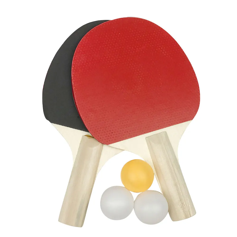 

Ping-Pong Racket Wood Pingpong Playground Racquet Colour Game Table Tennis Bat Durable Movement Portable Paddler Play Athletics