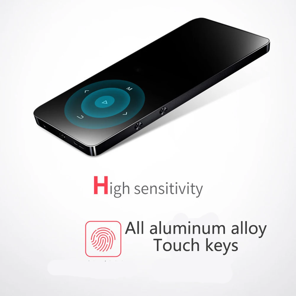 Многоязычный сенсорный ключ с Bluetooth HIFI MP3 плеер Небьющийся устойчивый к царапинам