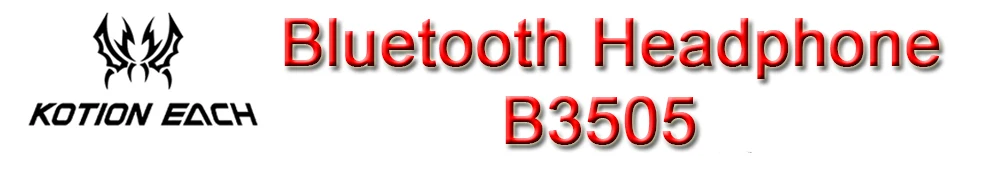 KOTION EACH B3505 беспроводные Bluetooth наушники игровые гарнитуры PC Gamer наушники с микрофоном светодиодный светильник для смартфонов