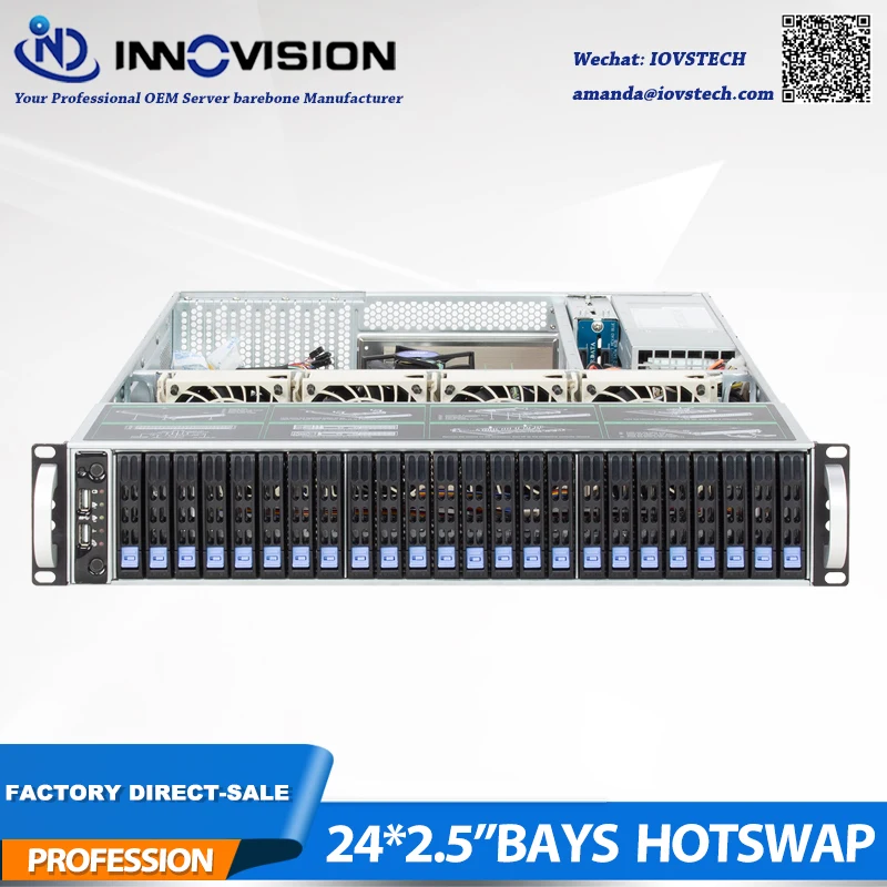 2019 Новый 2U 650 мм 24*2 5 &quotОтсеки HDD hotswap сервер стойка шасси с 12 Гб Mini HD backplane Поддержка