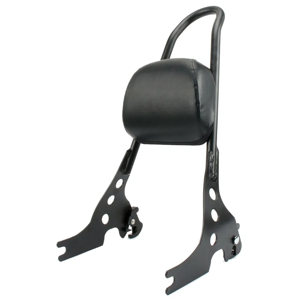 Motorcycle Rear Passenger Seat Backrest Sissy Bar Detachable Docking Hardware Pad Kit For 04-lather Harley Sportster 883 1200 XL |